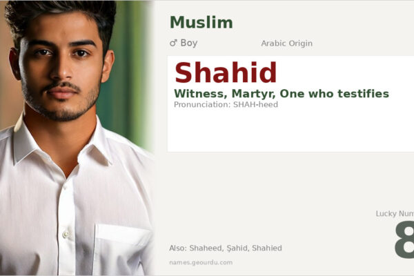 Shahid Name Meaning — Arabic Origin, Boy Name & Details (2025)