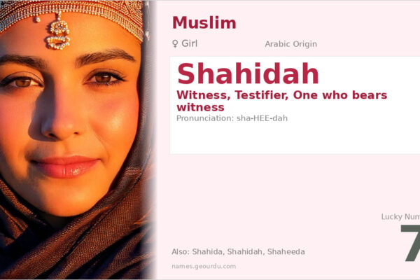 Shahidah Name Meaning — Arabic Origin, Girl Name & Islamic Significance (2025)