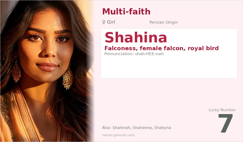 Shahina Name Meaning and Details