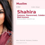 Shahira Name Meaning and Details