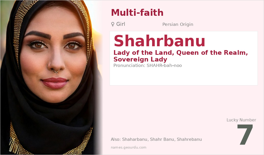 Shahrbanu Name Meaning and Details