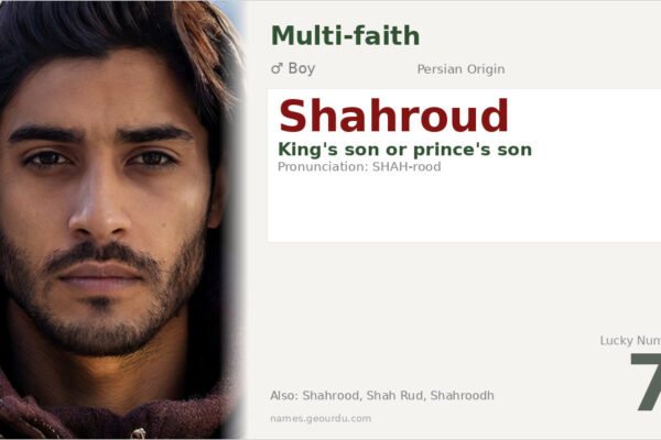 Shahroud Name Meaning — Persian Origin, Boy Name & Details (2025)