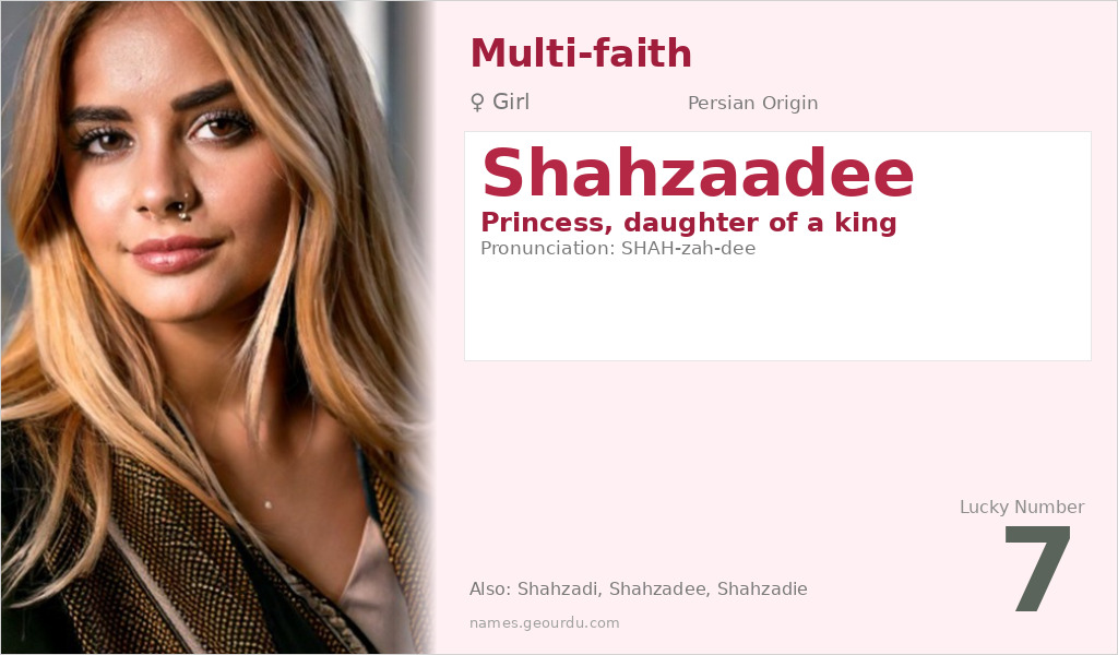 Shahzaadee Name Meaning and Details