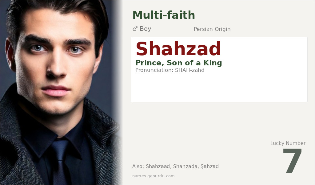 Shahzad Name Meaning and Details
