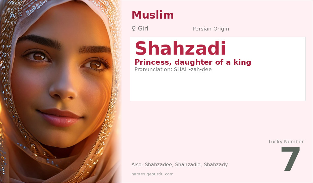 Shahzadi Name Meaning and Details