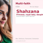 Shahzana Name Meaning and Details
