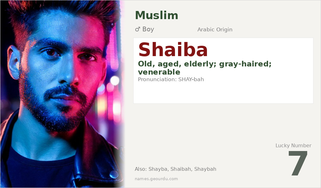 Shaiba Name Meaning and Details