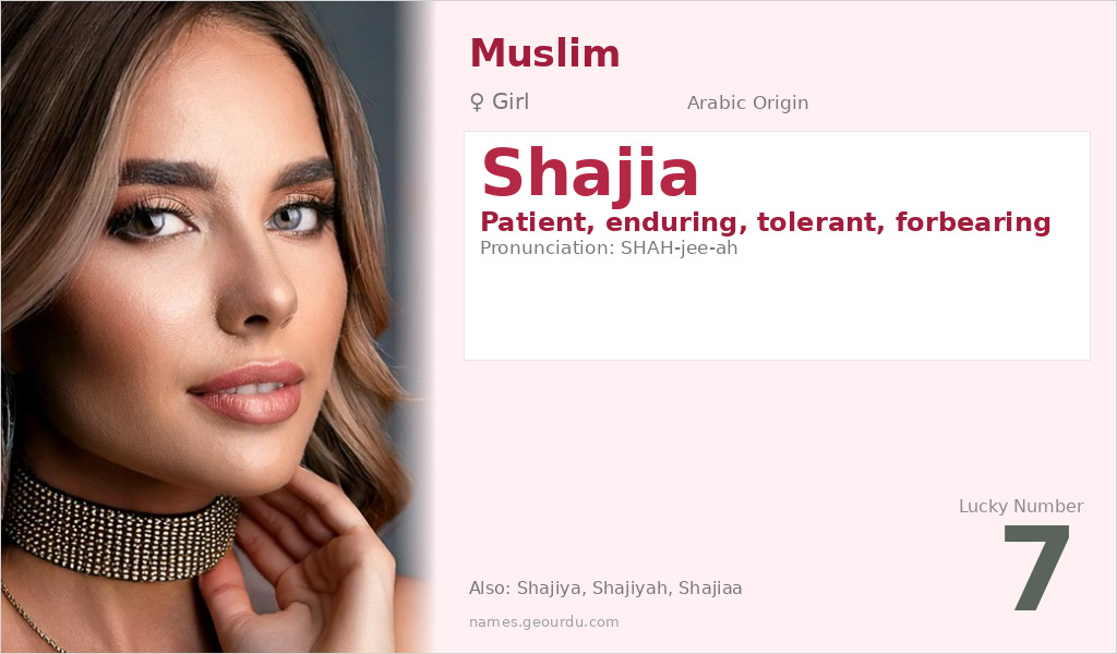 Shajia Name Meaning and Details