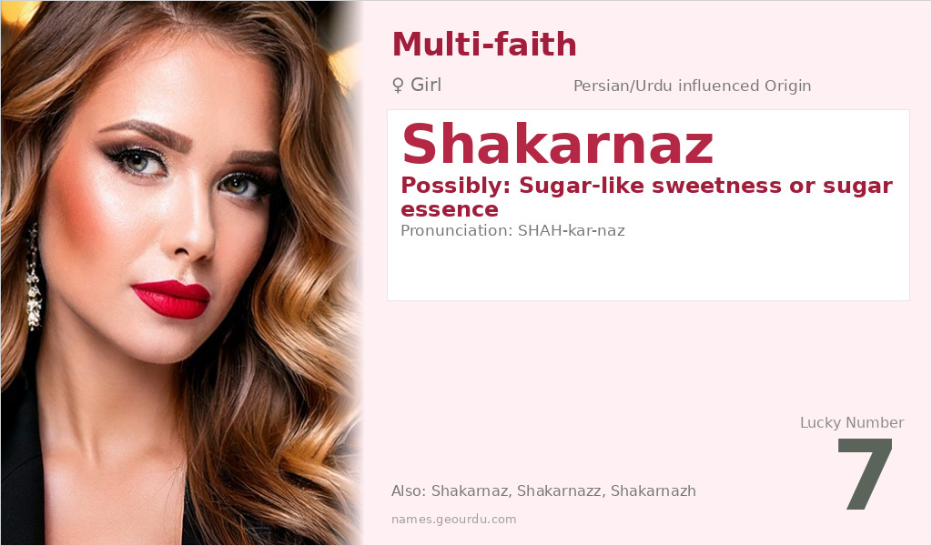 Shakarnaz Name Meaning and Details