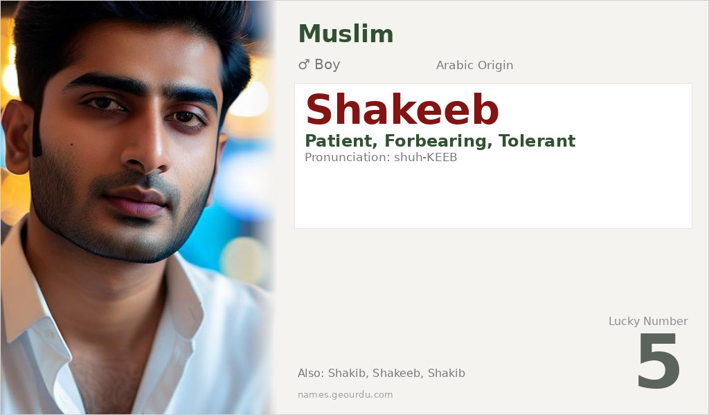 Shakeeb Name Meaning and Details