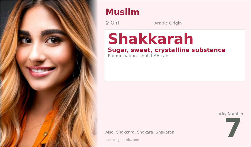 Shakkarah Name Meaning and Details
