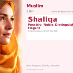 Shaliqa Name Meaning and Details