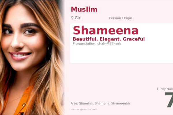 Shameena Name Meaning — Persian Origin, Girl Name & Details (2025)