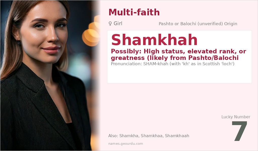 Shamkhah Name Meaning and Details