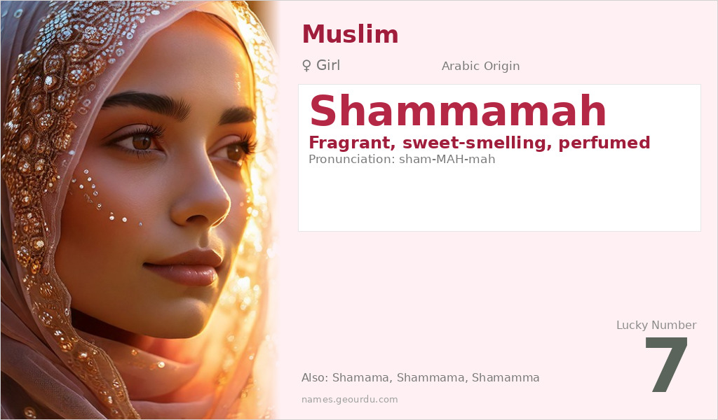 Shammamah Name Meaning and Details