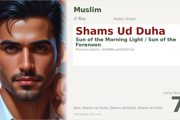 Shams Ud Duha Meaning — Arabic Origin, Boy Name & Details (2025)
