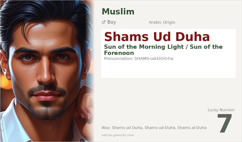Shams Ud Duha Name Meaning and Details