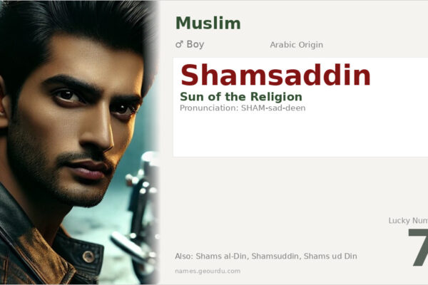 Shamsaddin Meaning — Arabic Origin, Boy Name & Details (2025)