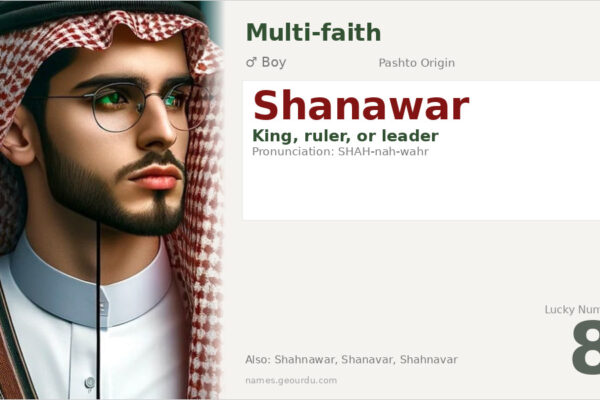 Shanawar Name Meaning — Pashto Origin, Kingly Significance & Details (2025)