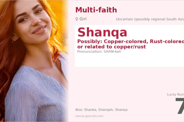 Shanqa Name Meaning — Origin, Gender & Details (2025)