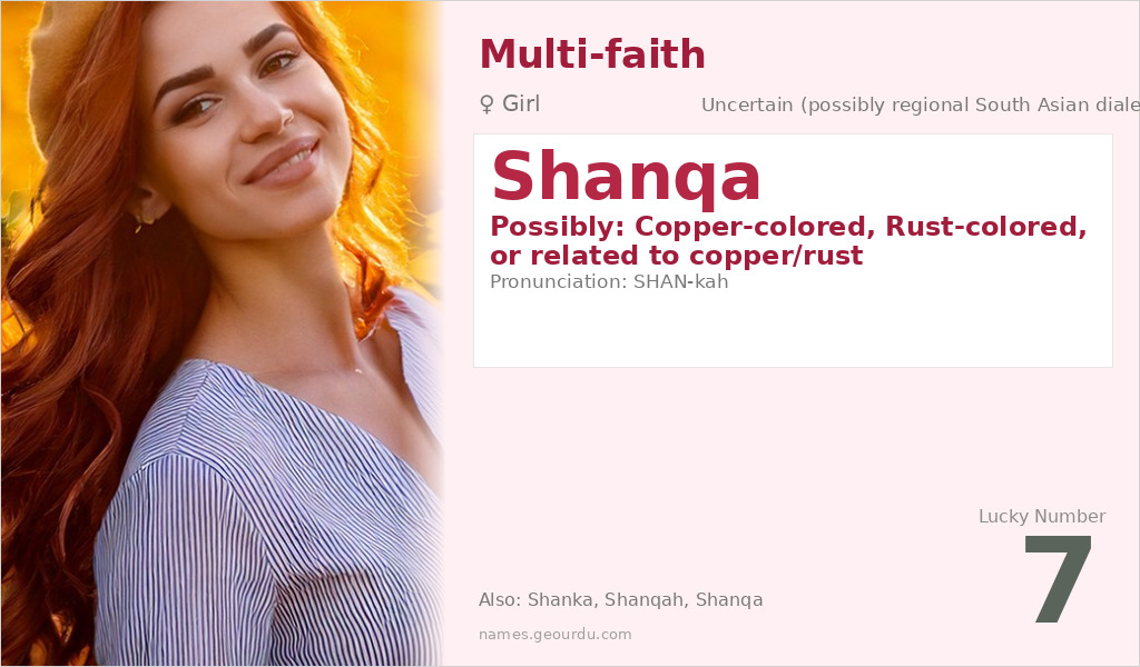 Shanqa Name Meaning and Details