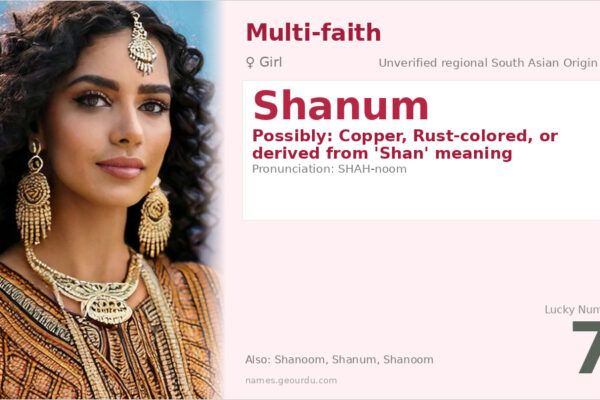 Shanum Name Meaning — Origin, Gender & Details (2025)