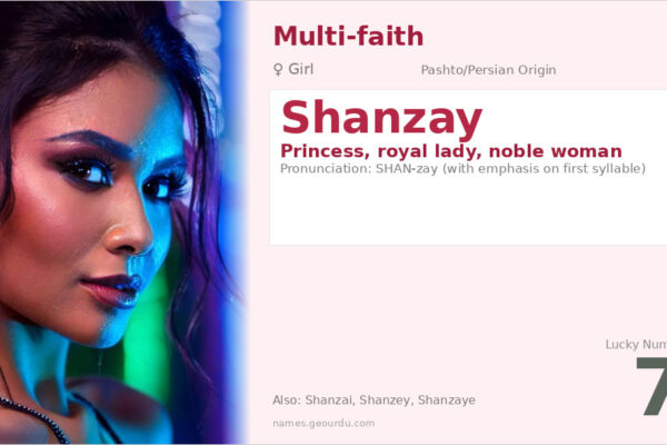 Shanzay Name Meaning — Princess Origin, Girl Name & Details (2025)