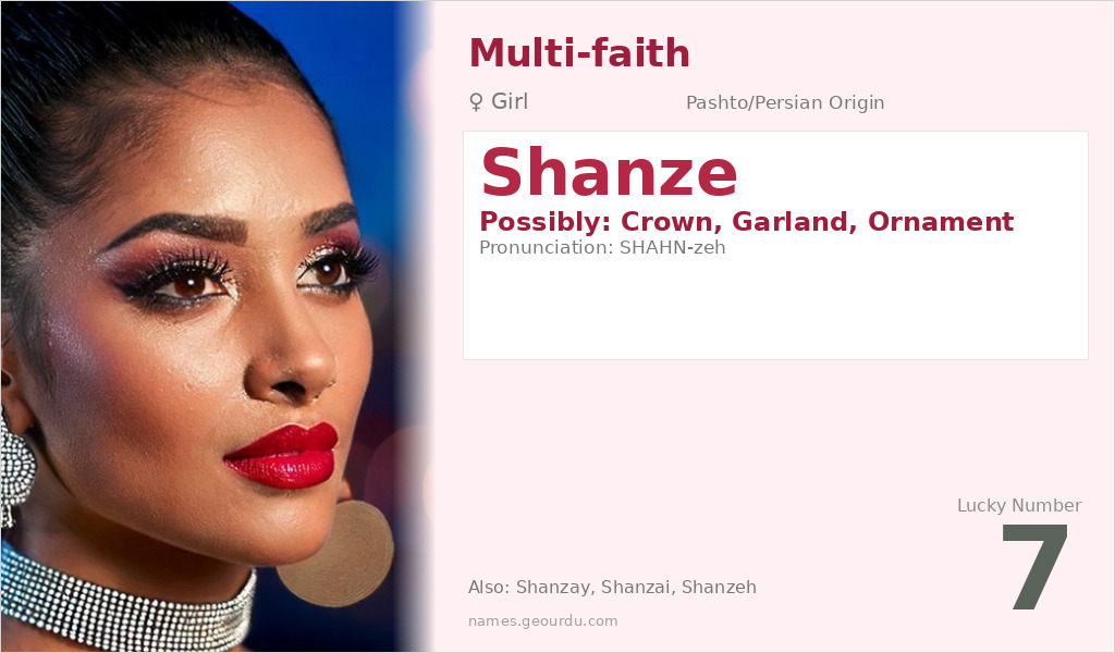 Shanze Name Meaning and Details