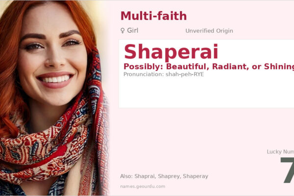 Shaperai Name Meaning — Origin, Gender & Details (2025)