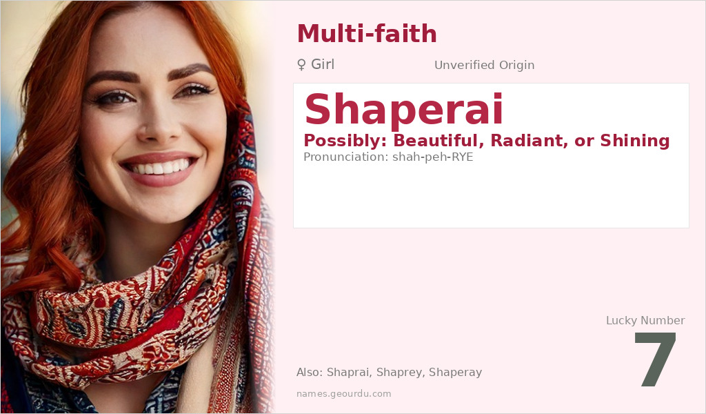 Shaperai Name Meaning and Details