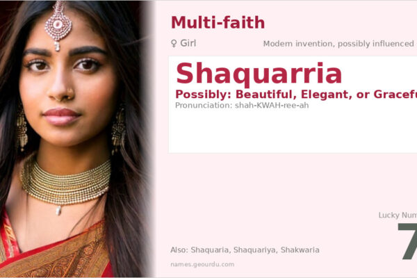 Shaquarria Name Meaning — Origin, Gender & Details (2025)