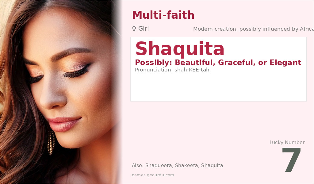 Shaquita Name Meaning and Details
