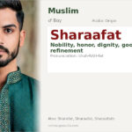 Sharaafat Name Meaning and Details