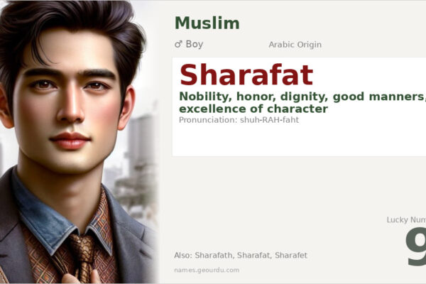 Sharafat Name Meaning — Arabic Origin, Boy’s Name & Details (2025)