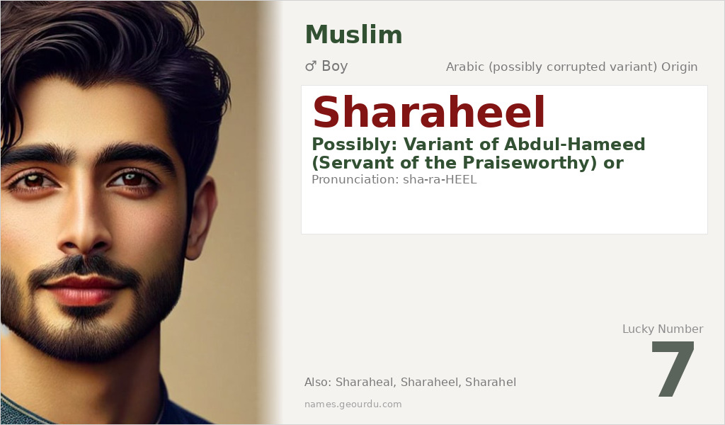 Sharaheel Name Meaning and Details