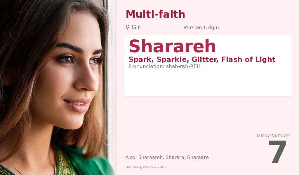 Sharareh Name Meaning and Details