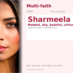 Sharmeela Name Meaning and Details
