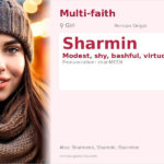 Sharmin Name Meaning and Details