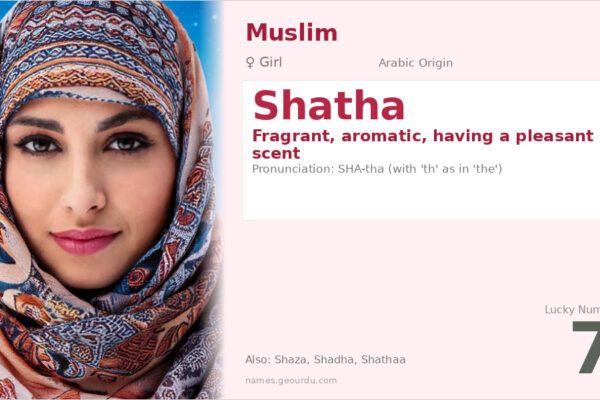 Shatha Name Meaning — Arabic Origin, Girl Name & Details (2025)