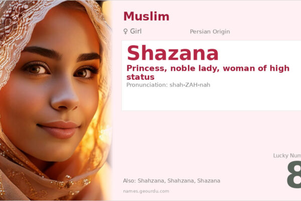 Shazana Name Meaning — Persian Origin, Girl Name & Details (2025)