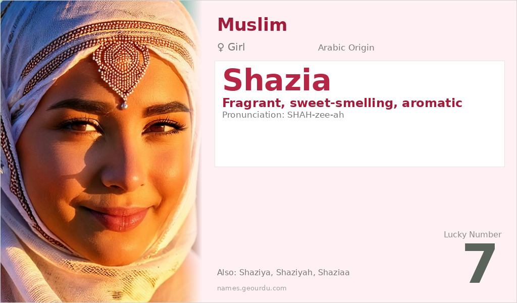 Shazia Name Meaning and Details