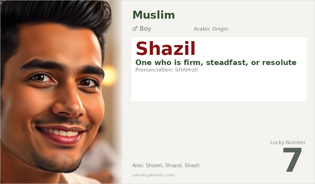 Shazil Name Meaning and Details