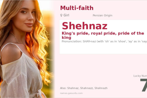 Shehnaz Name Meaning — Persian Origin, Girl Name & Royal Significance (2025)