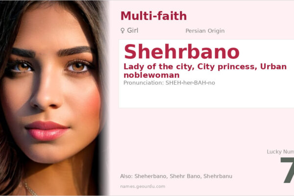 Shehrbano Name Meaning — Persian Origin, Girl Name & Details (2025)