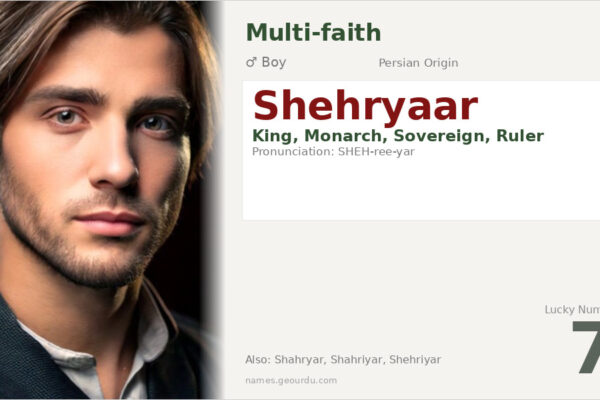 Shehryaar Name Meaning — Persian Origin, Boy Name & Details (2025)
