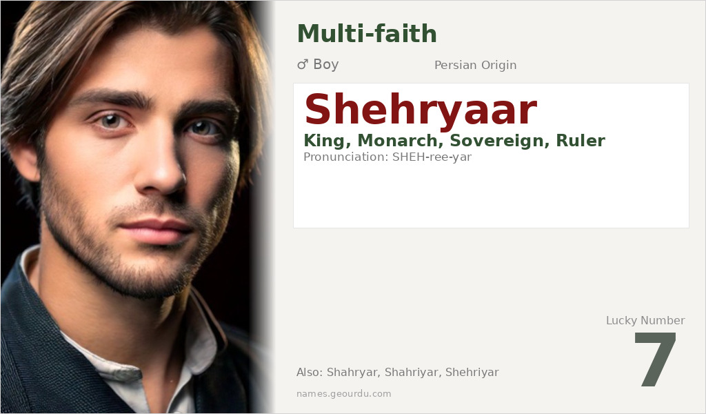 Shehryaar Name Meaning and Details