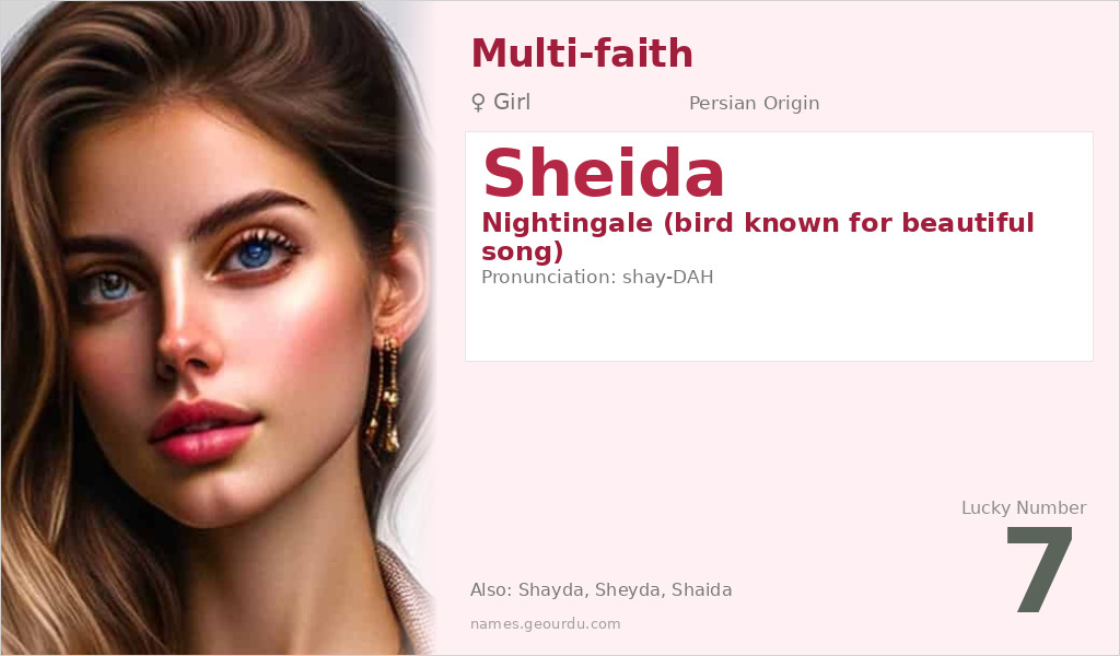 Sheida Name Meaning and Details