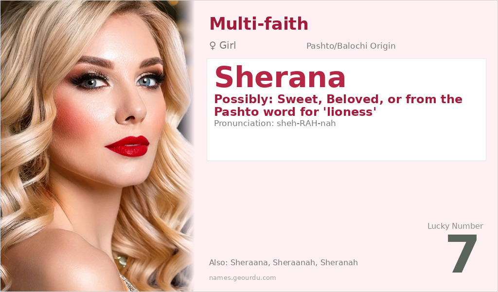 Sherana Name Meaning and Details