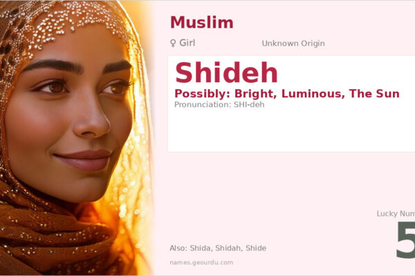 Shideh Name Meaning — Origin, Gender & Details (2025)