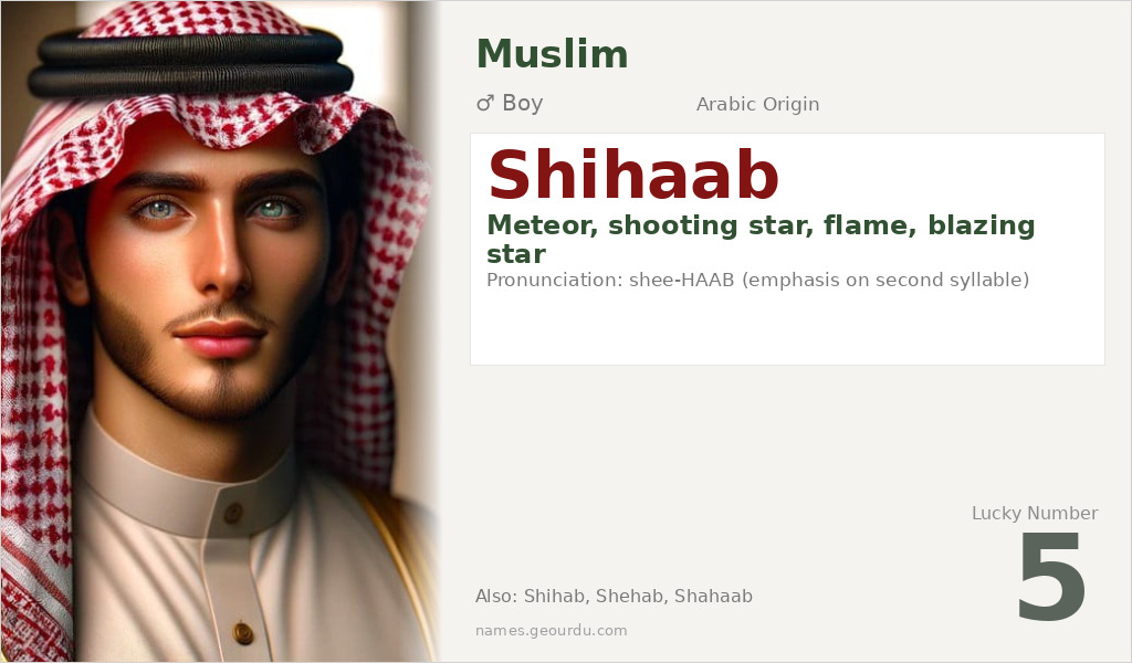 Shihaab Name Meaning and Details